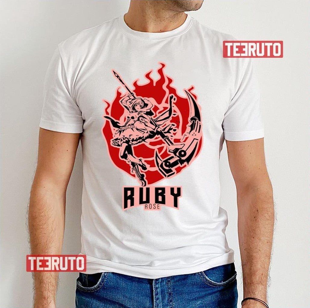 Ruby Rose Rwby Team Lucid Dream Anime Artwork Unisex T-Shirt - T-Shirt, Sweatshirt, Hoodie