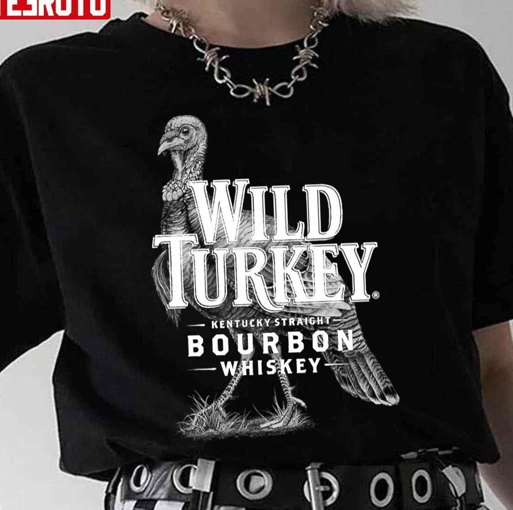 Retro Wild Turkey Bw Unisex T-Shirt - T-Shirt, Sweatshirt, Hoodie