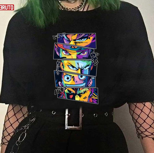 Anime Legends In Pop Art Colorful Unisex T-shirt - T-Shirt, Sweatshirt, Hoodie