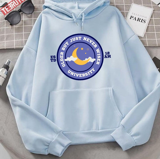 Anti Hero University Older But Just Never Wiser TS Swift Unisex Hoodie - T-Shirt, Sweatshirt, Hoodie