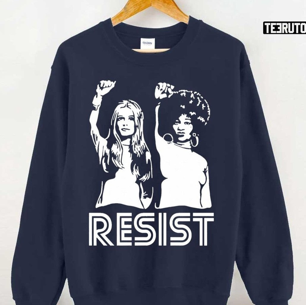 Angela Davis Resist Gloria Steinem Unisex Sweatshirt - T-Shirt, Sweatshirt, Hoodie