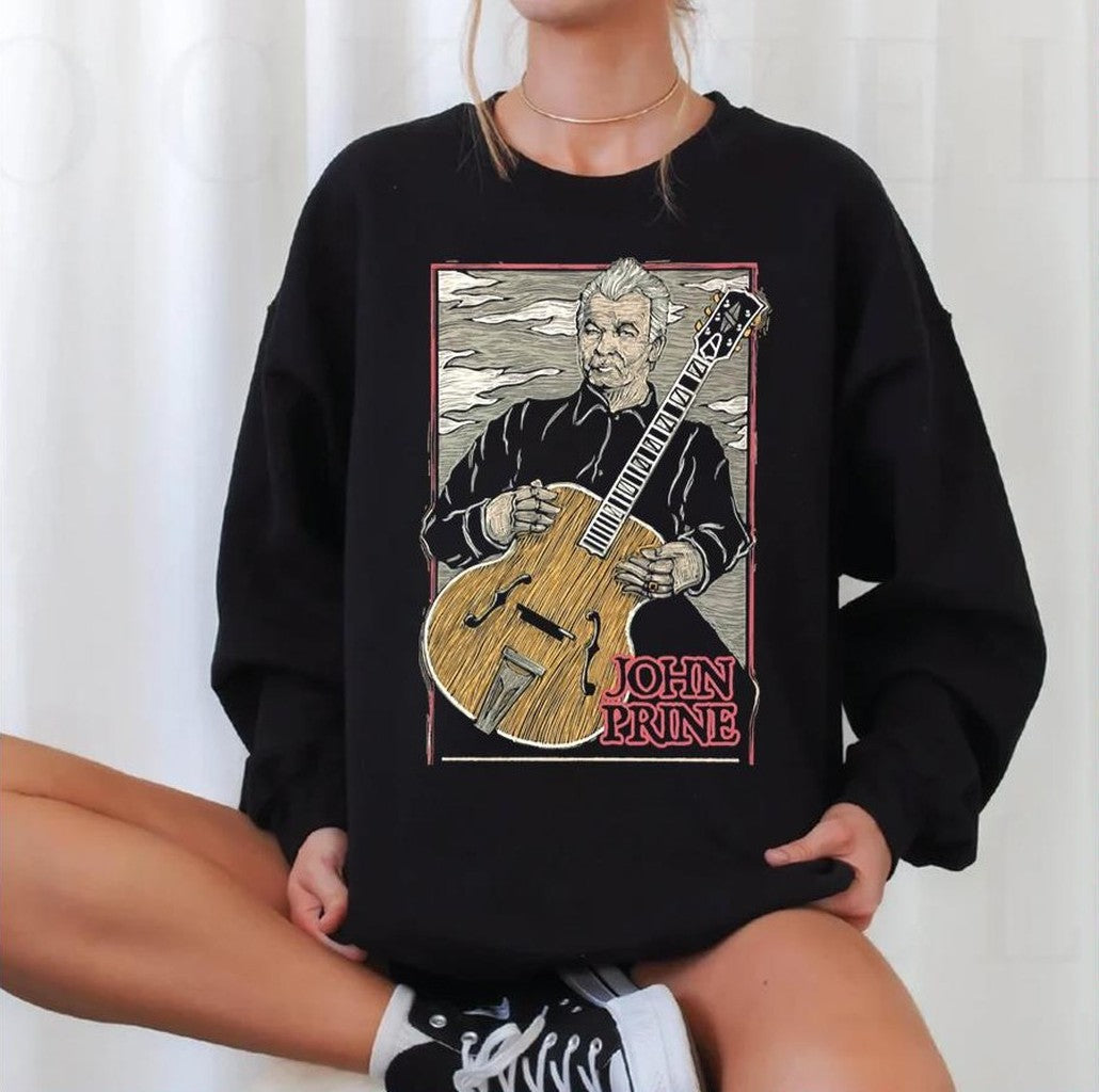 Retro American Folk Music John Prine Unisex Sweatshirt - T-Shirt, Sweatshirt, Hoodie