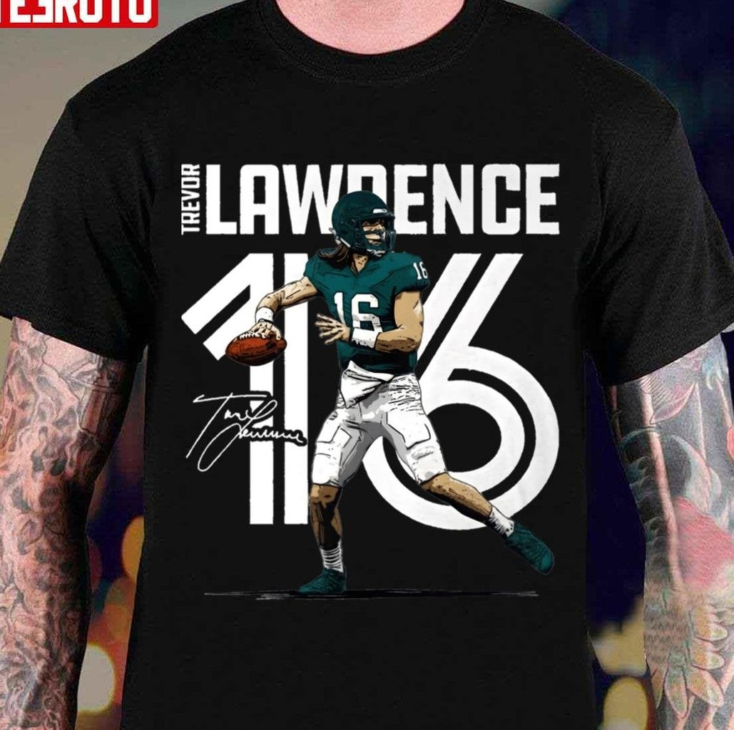 Number 16 Trevor Lawrence Unisex T-shirt - T-Shirt, Sweatshirt, Hoodie