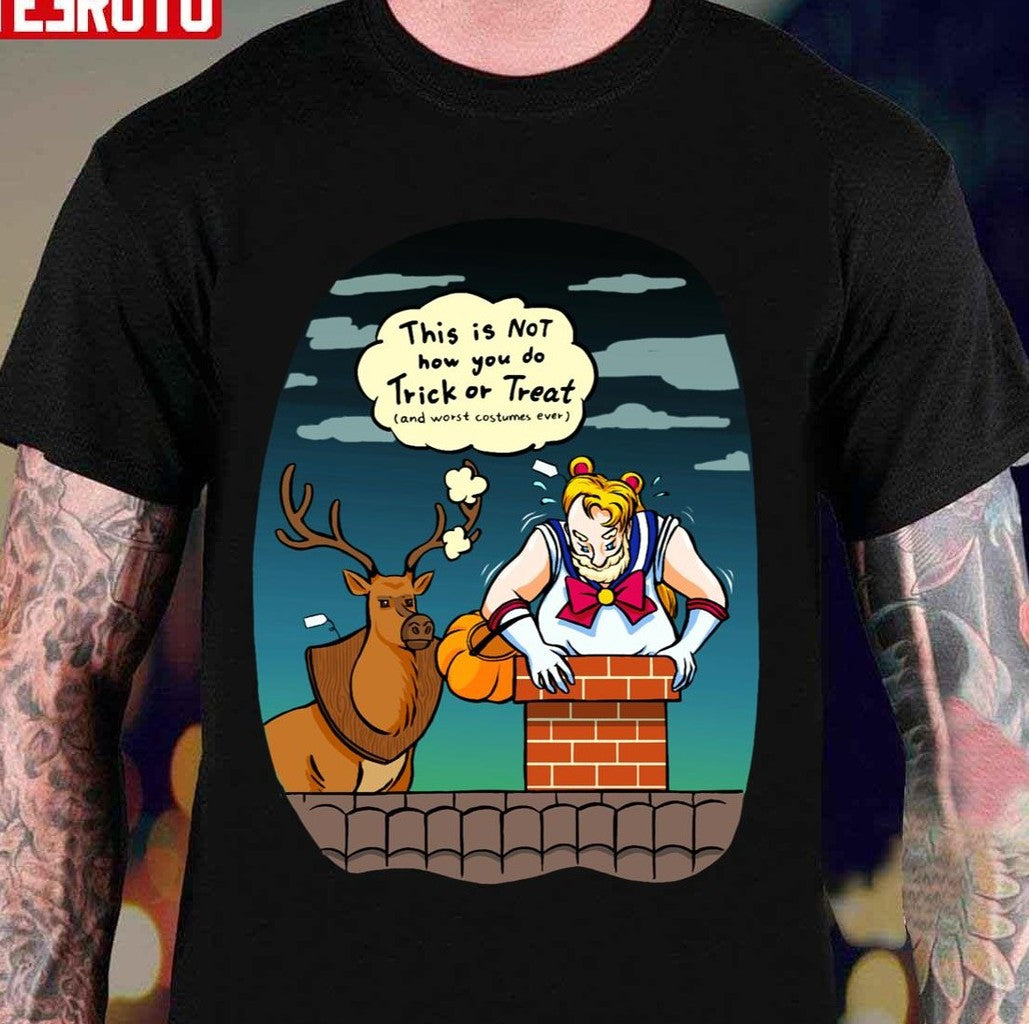 Santa's Trick Or Treat Unisex T-Shirt - T-Shirt, Sweatshirt, Hoodie
