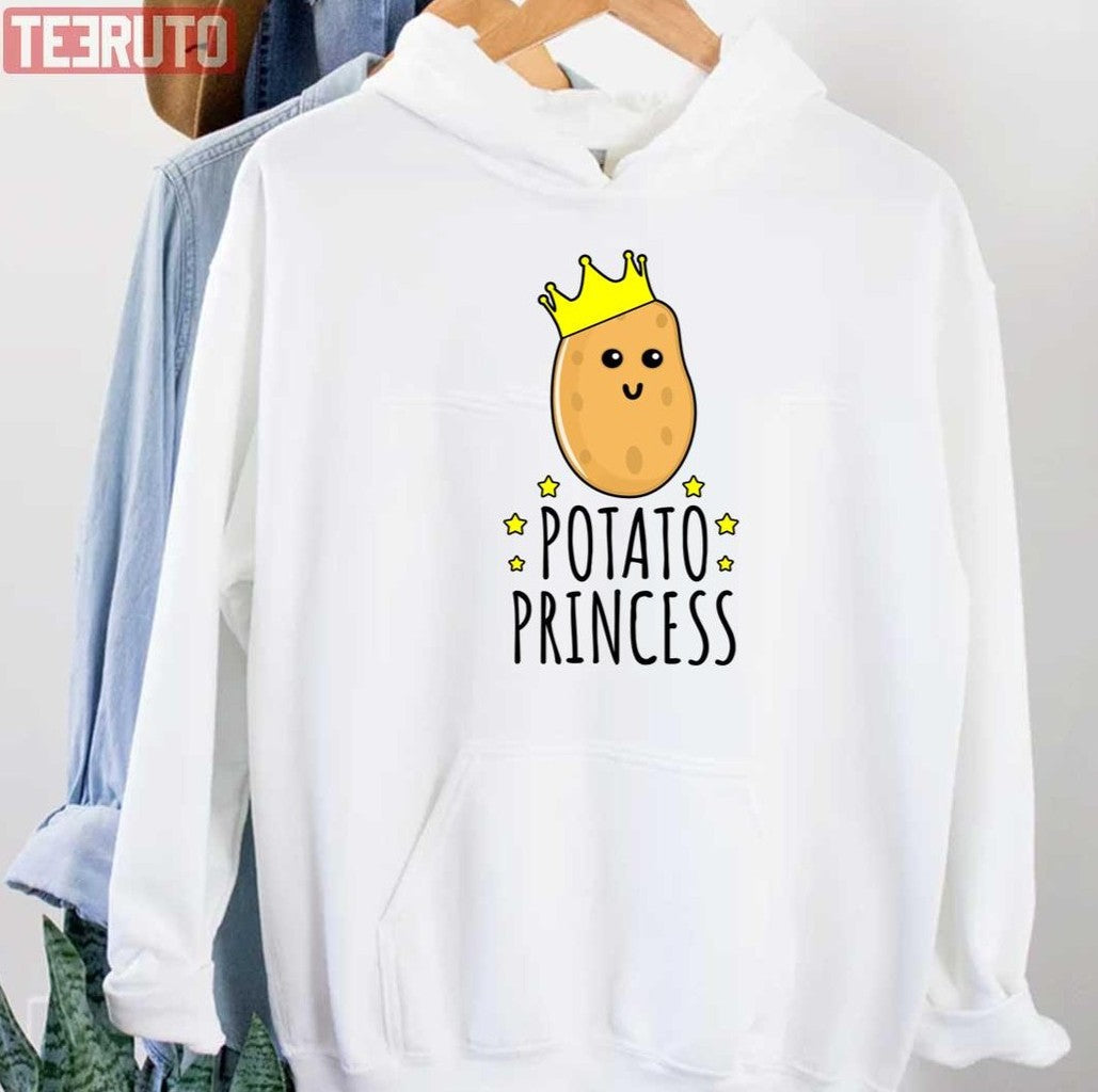 Potato Princess Cute Potato Unisex Hoodie - T-Shirt, Sweatshirt, Hoodie