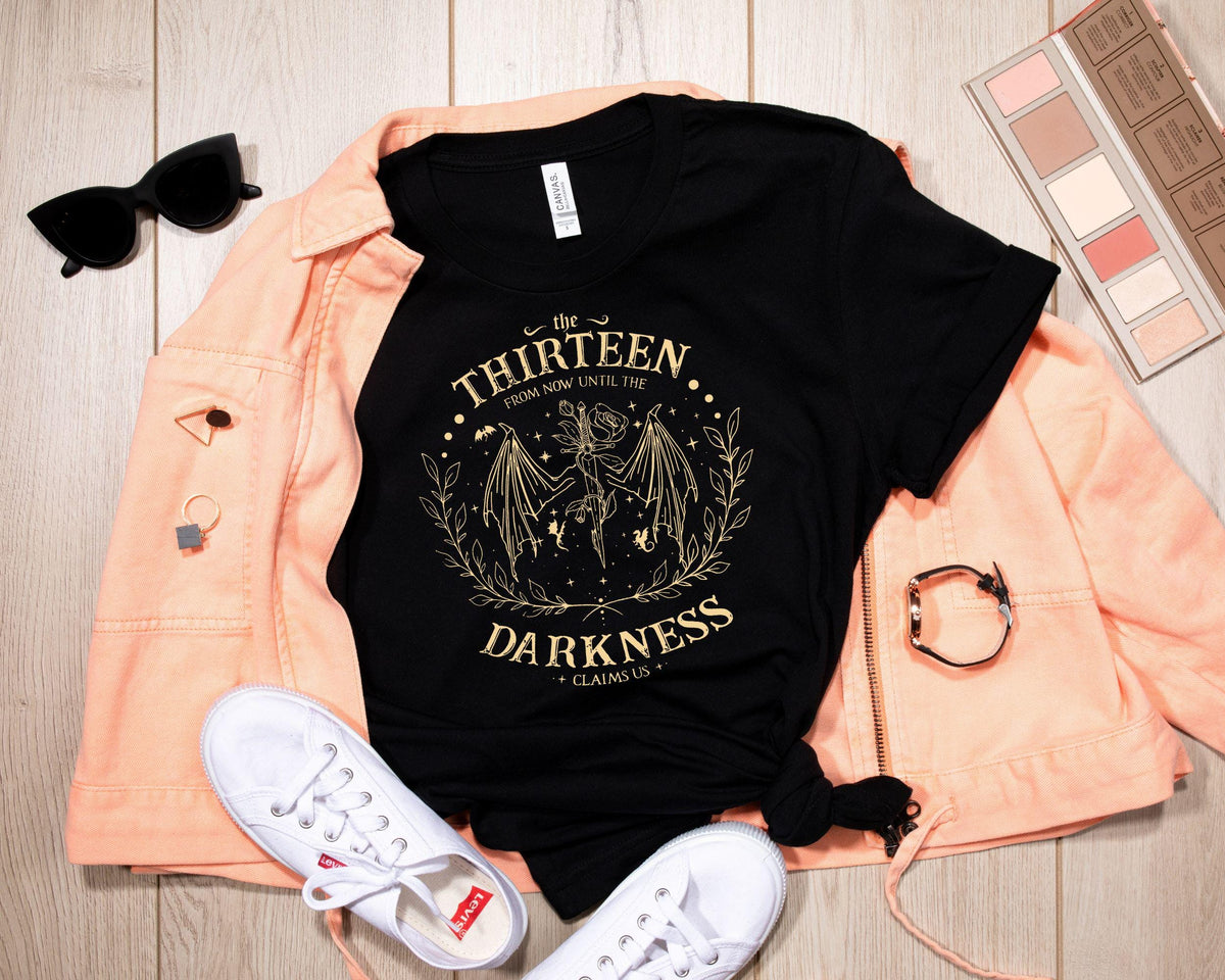 Retro Thirteen Throne Glass Darkness Claim Us Bookish - Adult & Kids T-Shirts, Sweatshirts & Hoodies apparel design preview 3