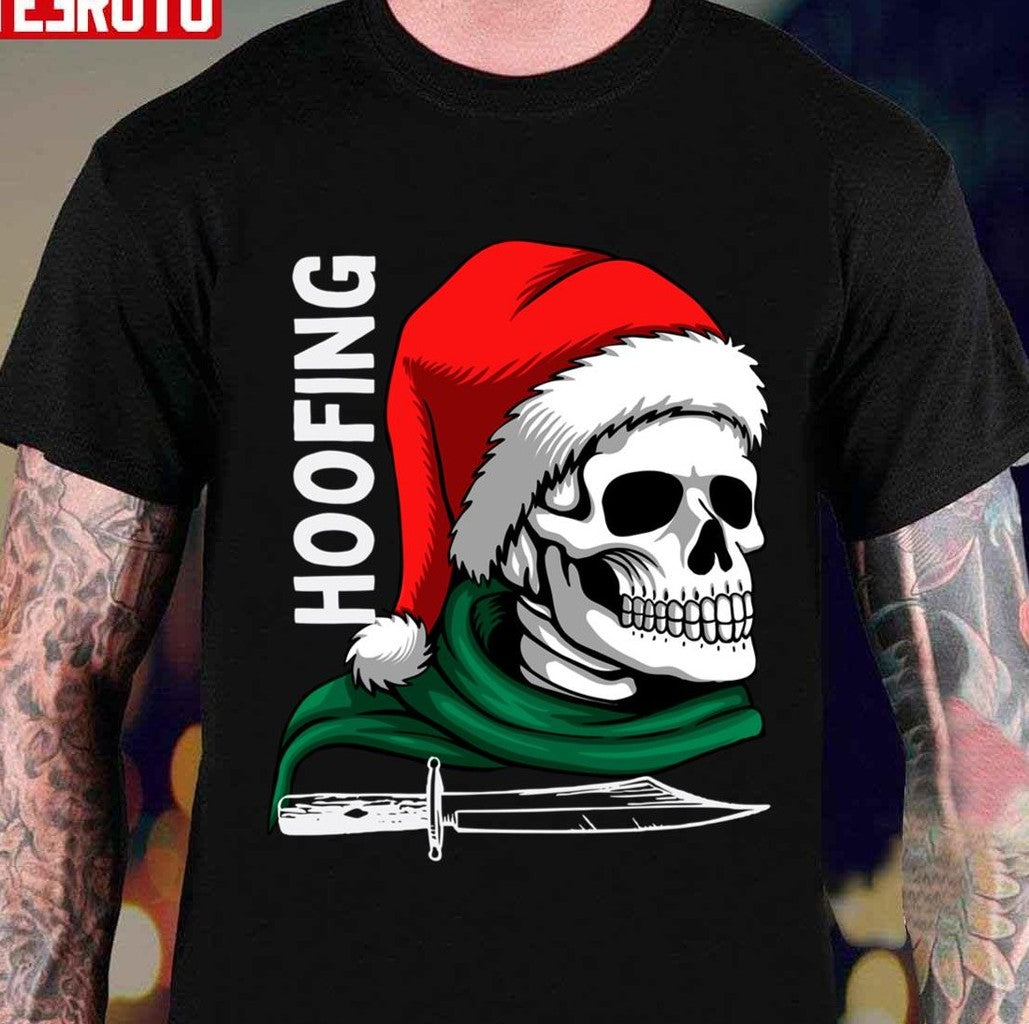 Scary Hoofing Christmas Unisex T-shirt - T-Shirt, Sweatshirt, Hoodie