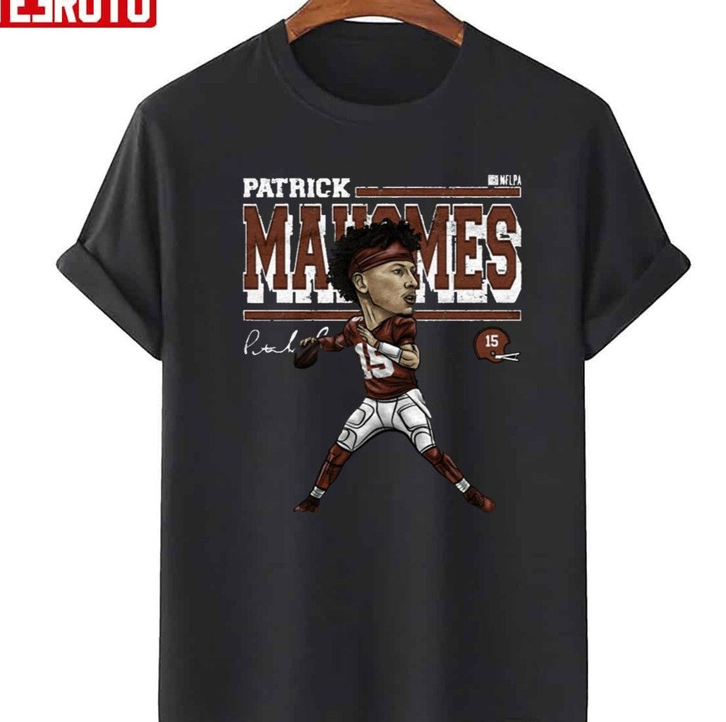 Patrick Mahomes Cartoon Unisex T-Shirt - T-Shirt, Sweatshirt, Hoodie