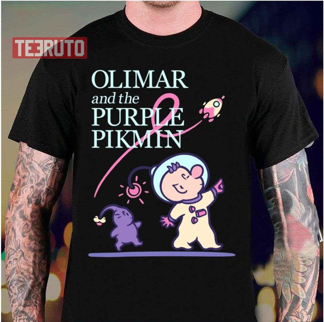 Olimar And The Purple Pikmin Unisex T-Shirt - T-Shirt, Sweatshirt, Hoodie
