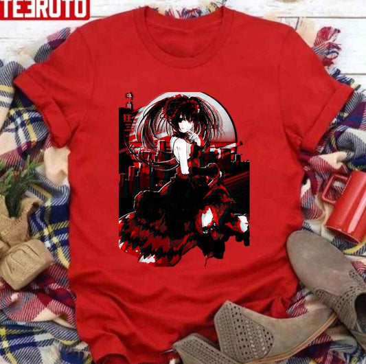 Anime Creepy Kurumi Tokisaki Date A Live Fanart Unisex T-shirt - T-Shirt, Sweatshirt, Hoodie