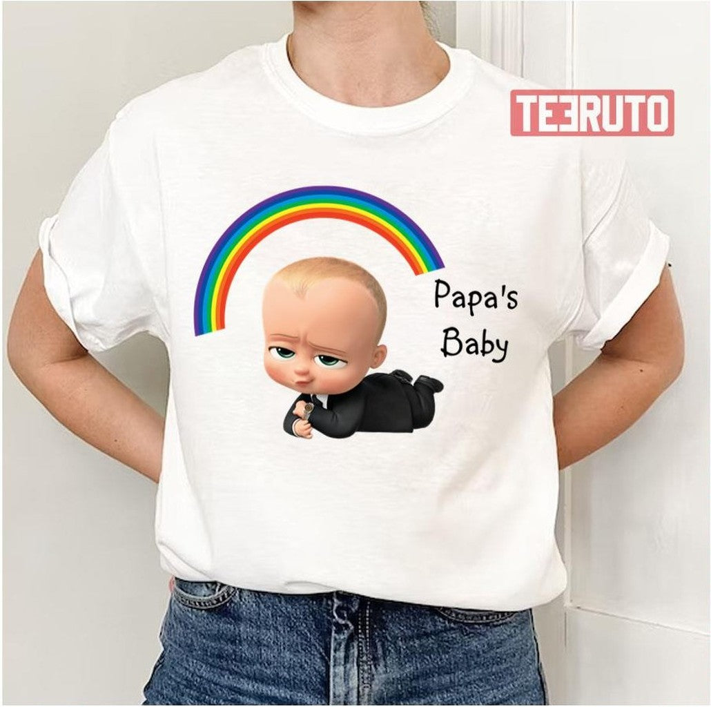 Papa's Baby The Boss Baby Unisex T-Shirt - T-Shirt, Sweatshirt, Hoodie