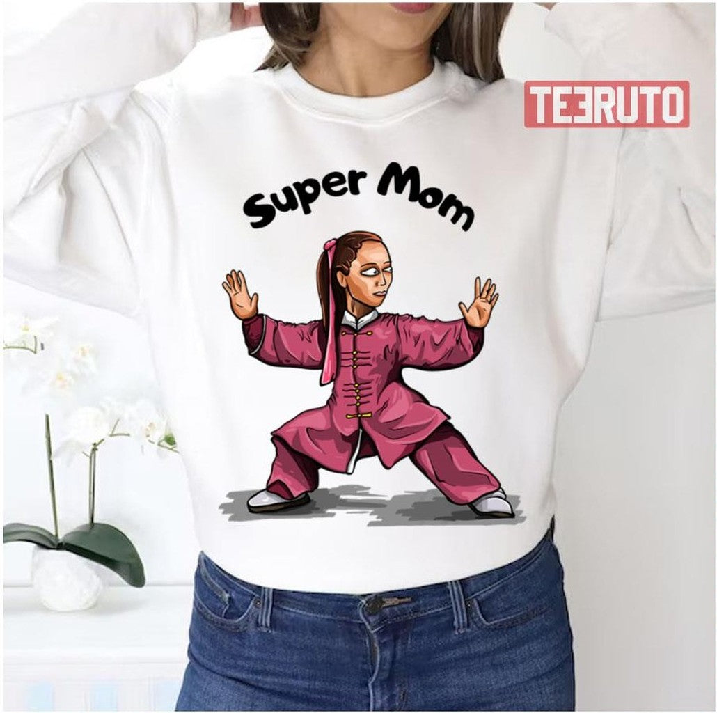 Mother's Day Super Mom Asian Kungfu Mom Unisex Sweatshirt - T-Shirt, Sweatshirt, Hoodie