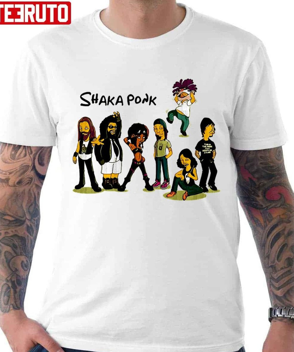 Shaka Ponk Rock Band The Simpsons Art Vintage Unisex T-shirt - T-Shirt, Sweatshirt, Hoodie