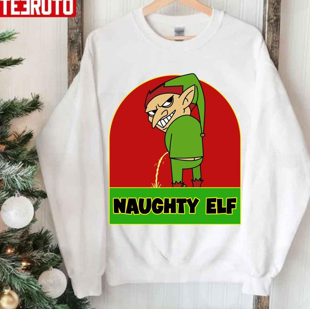 Naughty Elf Christmas Unisex Sweatshirt - T-Shirt, Sweatshirt, Hoodie