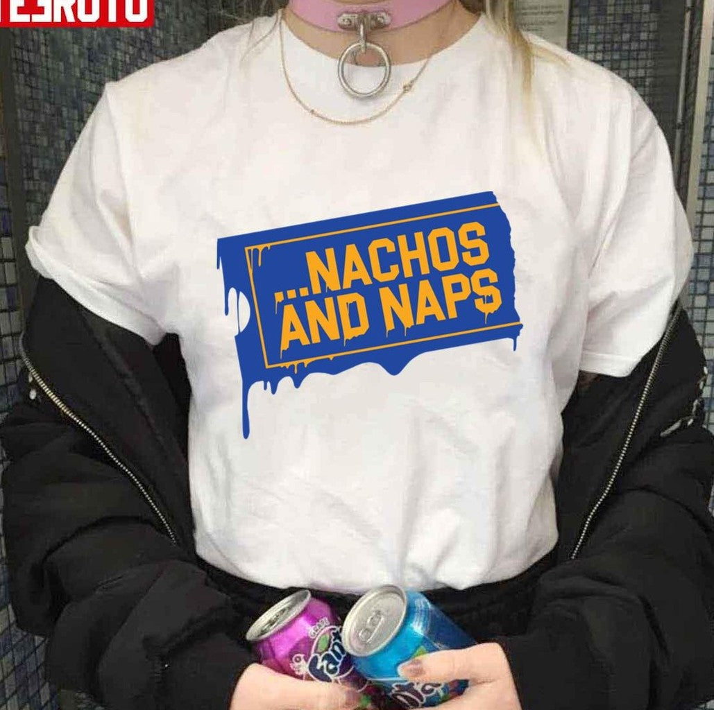 Nachos And Naps Blockbuster 80s Movies Retro Vhs 90s Video Funny Unisex T-shirt - T-Shirt, Sweatshirt, Hoodie