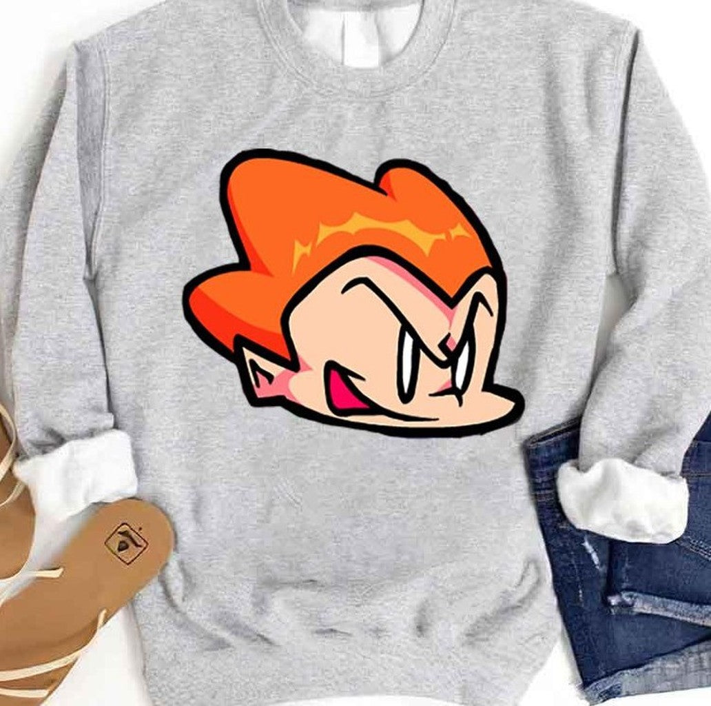 Pico Head Logo Friday Night Funkin Unisex Sweatshirt - T-Shirt, Sweatshirt, Hoodie