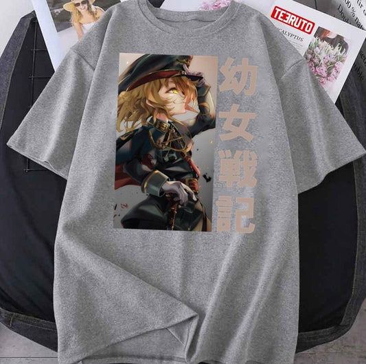 Anime Japanese Tanya Von Degurechaff Youjo Senki Unisex T-Shirt - T-Shirt, Sweatshirt, Hoodie