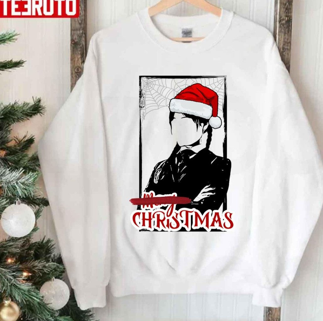Not Merry Xmas Wednesday Christmas Unisex Sweatshirt - T-Shirt, Sweatshirt, Hoodie