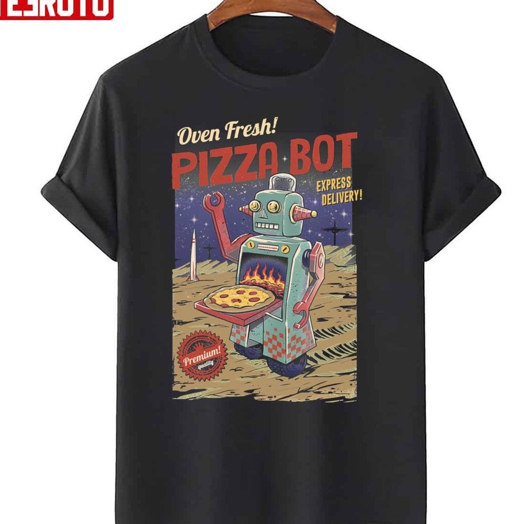 Pizza Bot Unisex T-Shirt - T-Shirt, Sweatshirt, Hoodie