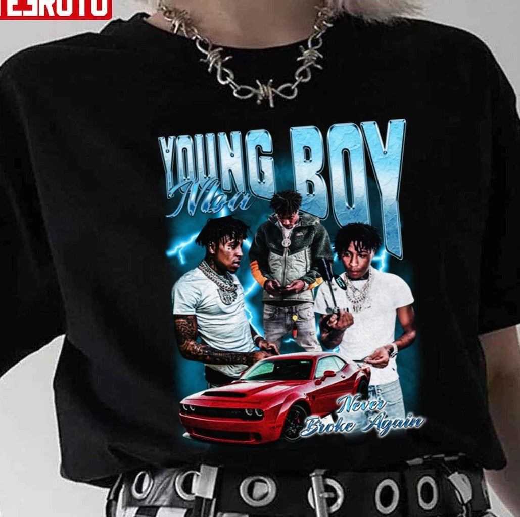 Nba Youngboy Never Broke Again College Unisex T-Shirt - T-Shirt, Sweatshirt, Hoodie