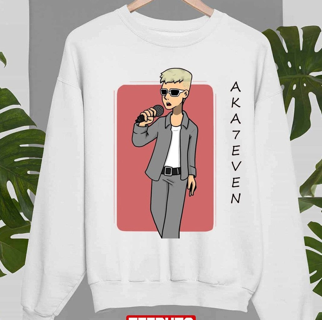Animated Aka 7even Singer Design Unisex Sweatshirt - T-Shirt, Sweatshirt, Hoodie