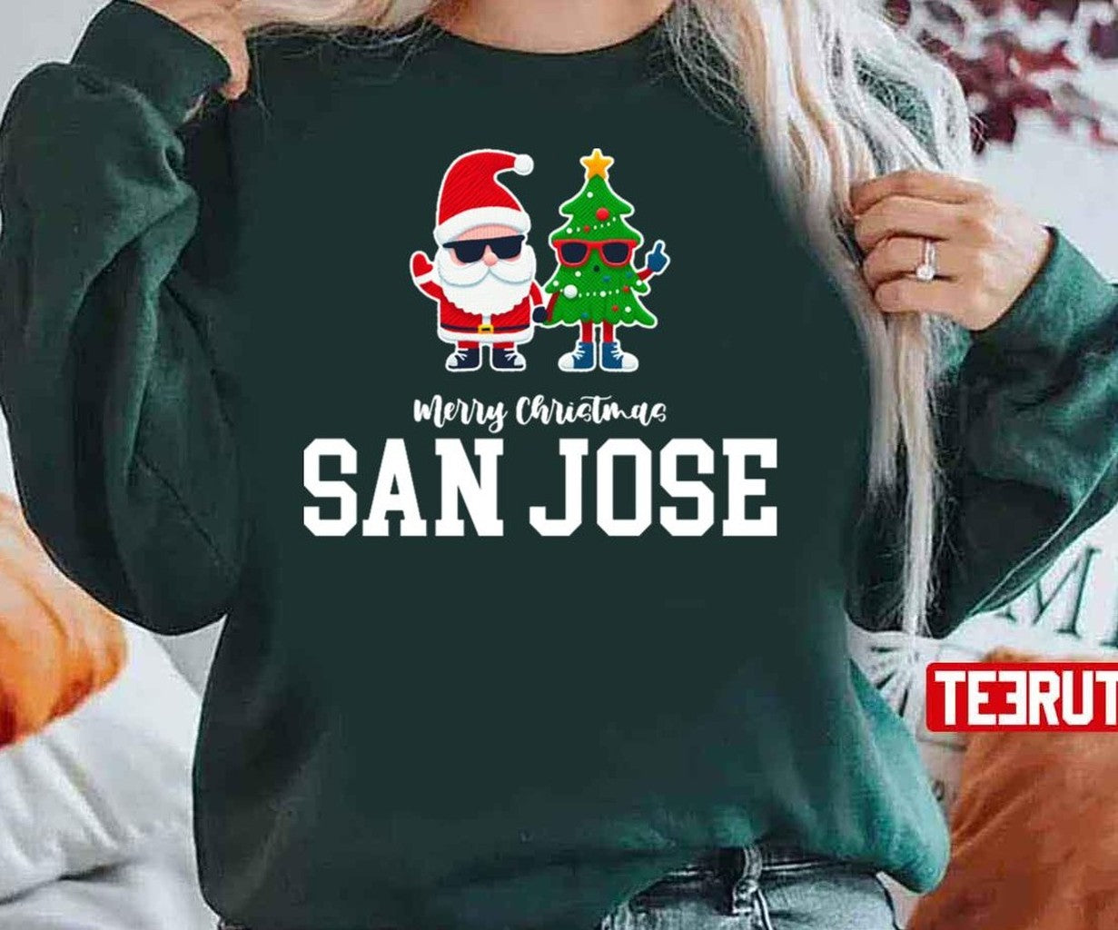 San Jose Xmas Christmas Unisex Sweatshirt - T-Shirt, Sweatshirt, Hoodie