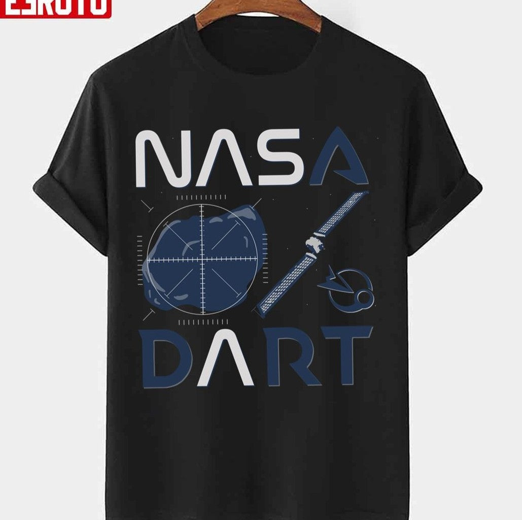 Navy Art Nasa Dart Double Asteroid Redirection Test Unisex T-shirt - T-Shirt, Sweatshirt, Hoodie