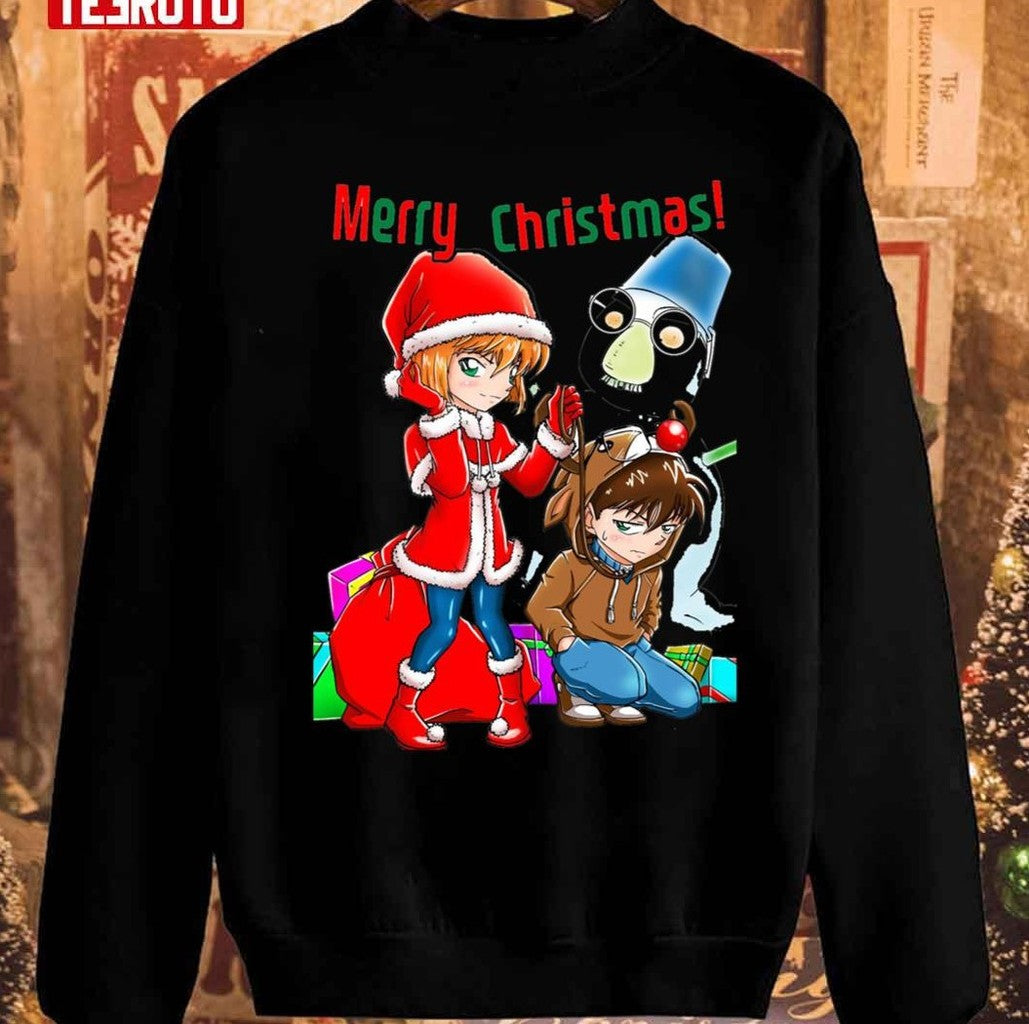 Seriusmengawal Detective Conan Christmas Unisex Sweatshirt - T-Shirt, Sweatshirt, Hoodie