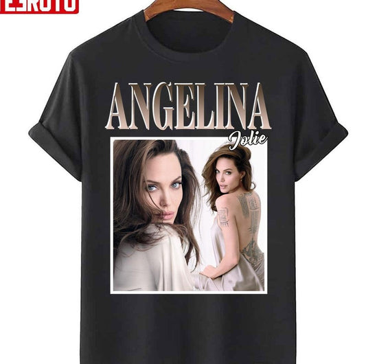 Angelina Jolie Vintage 90s Unisex T-Shirt - T-Shirt, Sweatshirt, Hoodie