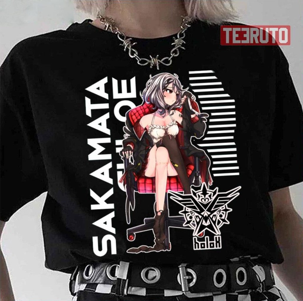 Sexy Sakamata Chloe Active Hololive Unisex T-Shirt - T-Shirt, Sweatshirt, Hoodie