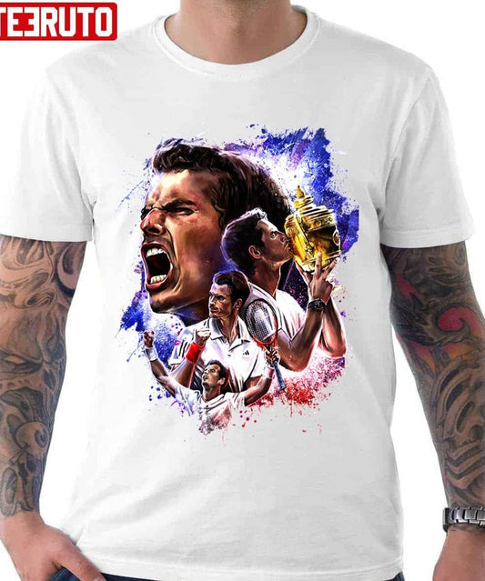 Andy Murray 5 Colored Design The Champion Unisex T-Shirt - T-Shirt, Sweatshirt, Hoodie