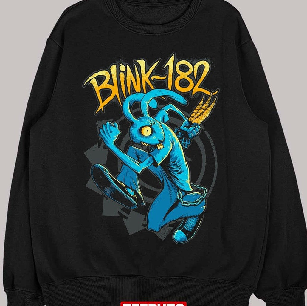 Rabbit Steal Carrot Illustration Blink 182 Band Unisex Sweatshirt - T-Shirt, Sweatshirt, Hoodie