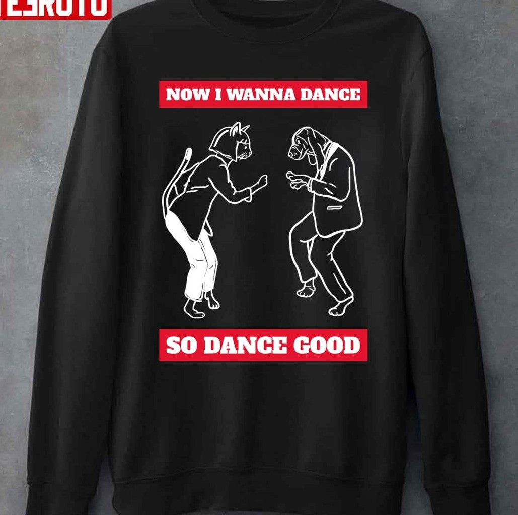 Pulp Fiction Dog Puppy Dance Milkshake Pop Culture Unisex Sweatshirt - T-Shirt, Sweatshirt, Hoodie