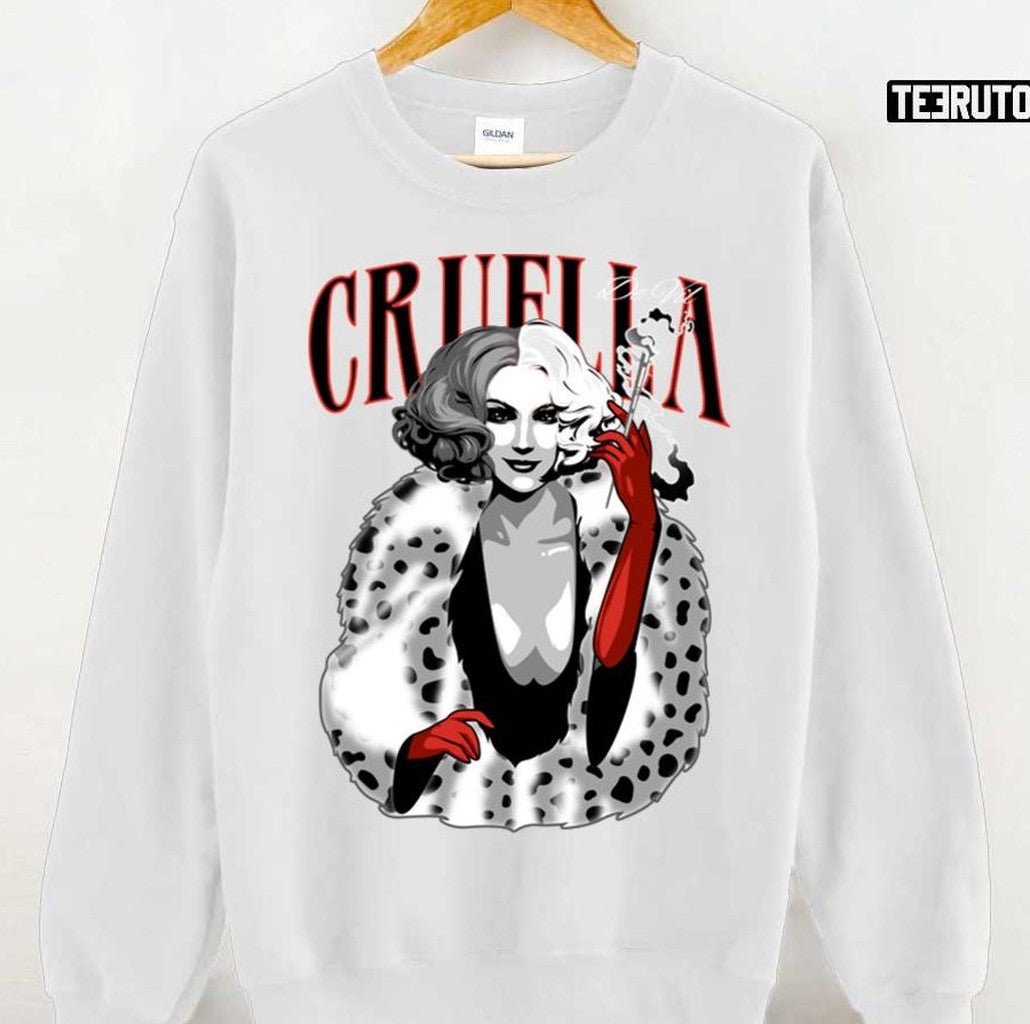 Mooella De Vil Cruella Parody Unisex Sweatshirt - T-Shirt, Sweatshirt, Hoodie