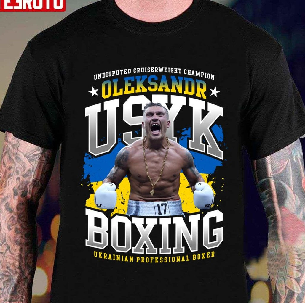 Oleksandr USYK Boxing Ukrainian Professional Boxer Jab Ole Unisex T-shirt - T-Shirt, Sweatshirt, Hoodie