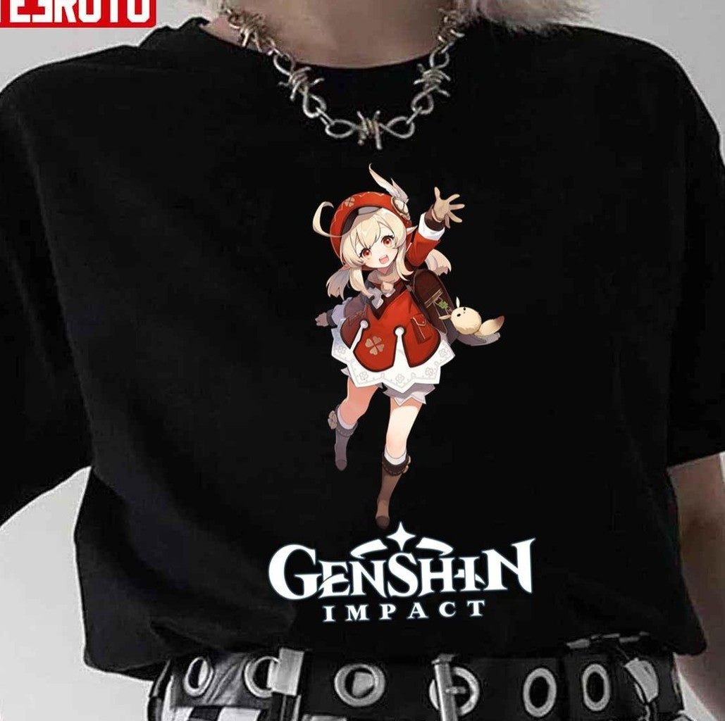 Pyro Character Klee Genshin Impact Unisex T-Shirt - T-Shirt, Sweatshirt, Hoodie