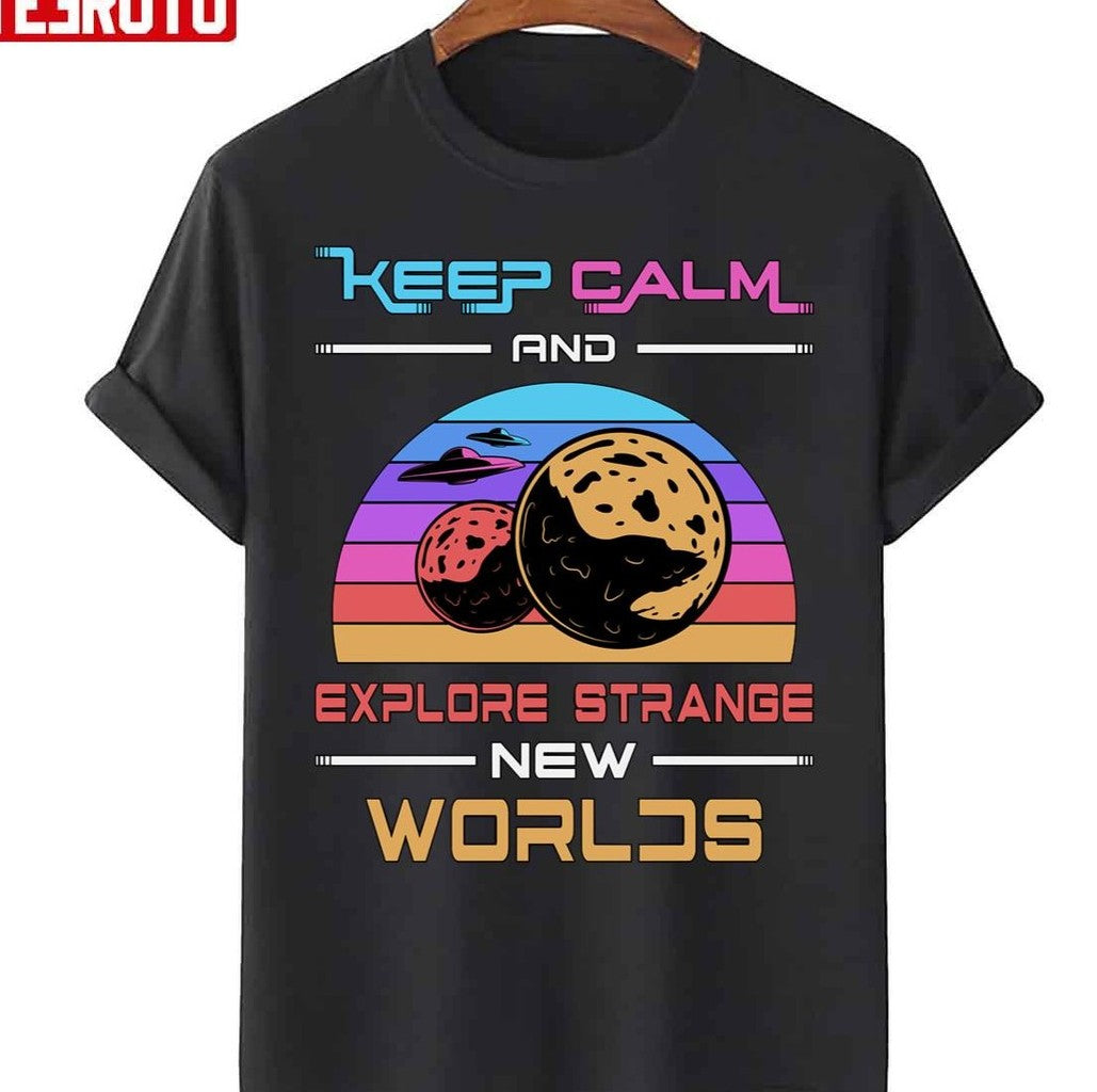 Science Fiction Day Space Keep Calm Stars T-Shirt - T-Shirt, Sweatshirt, Hoodie