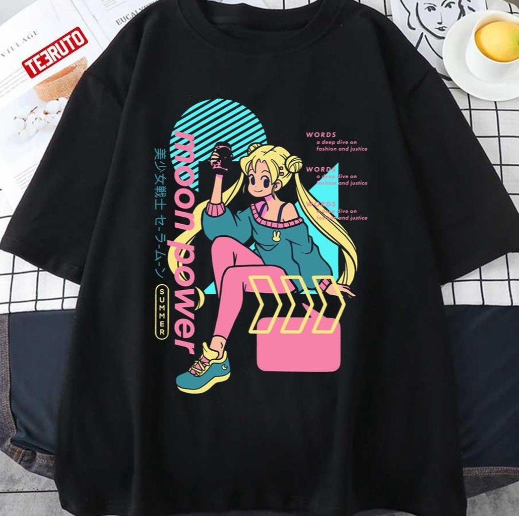 Moon Power Sailor Moon Anime Artwork Unisex T-Shirt - T-Shirt, Sweatshirt, Hoodie