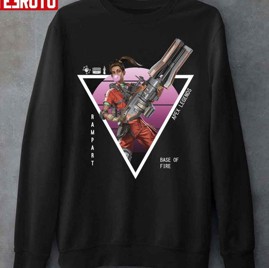 Apex Legends Rampart Retro Design Unisex Sweatshirt - T-Shirt, Sweatshirt, Hoodie