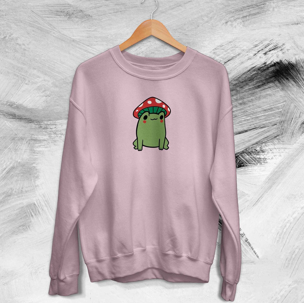 Mushroom Frog Cute Magic Mushroom Animal Lovers Crew Unisex T-Shirt - T-Shirt, Sweatshirt, Hoodie