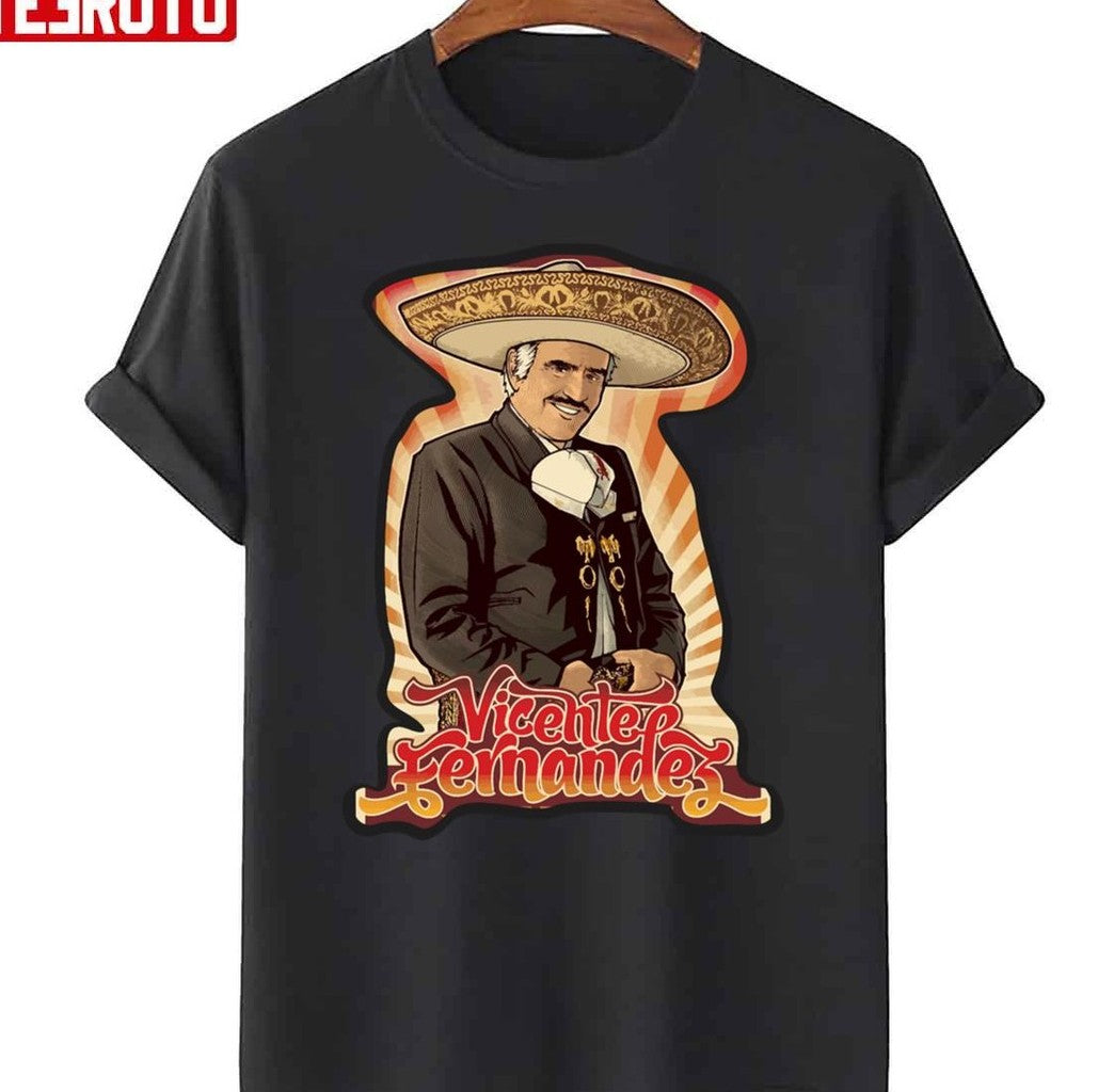 Rip Vicente Fernandez Vintage Art Unisex T-Shirt - T-Shirt, Sweatshirt, Hoodie