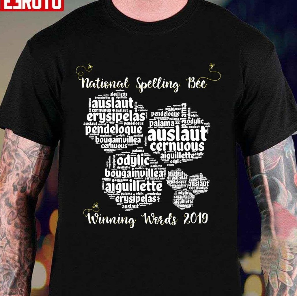 National Spelling Bee Winning Words Honeycomb Art Unisex T-Shirt - T-Shirt, Sweatshirt, Hoodie