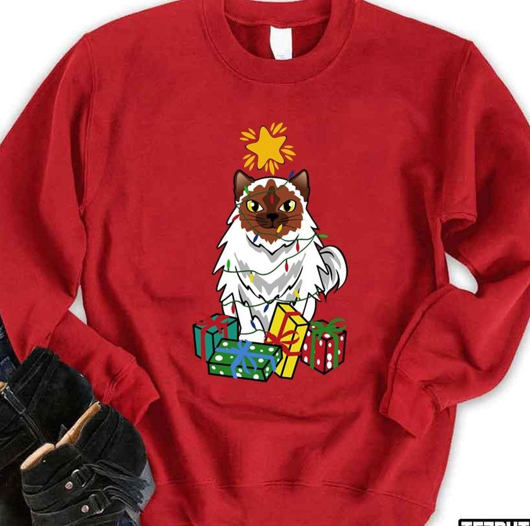 Ragdoll Christmas Unisex Sweatshirt - T-Shirt, Sweatshirt, Hoodie