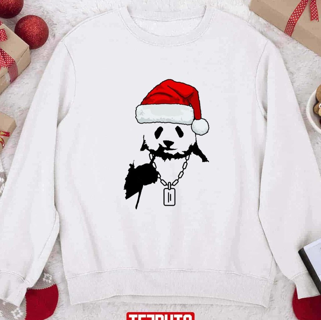 Panda Santa Funny Christmas 2023 Unisex Sweatshirt - T-Shirt, Sweatshirt, Hoodie