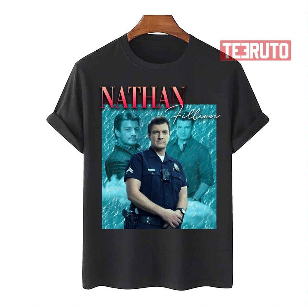 Nathan Fillion Retro 80s The Rookie Tv Show Unisex T-Shirt - T-Shirt, Sweatshirt, Hoodie