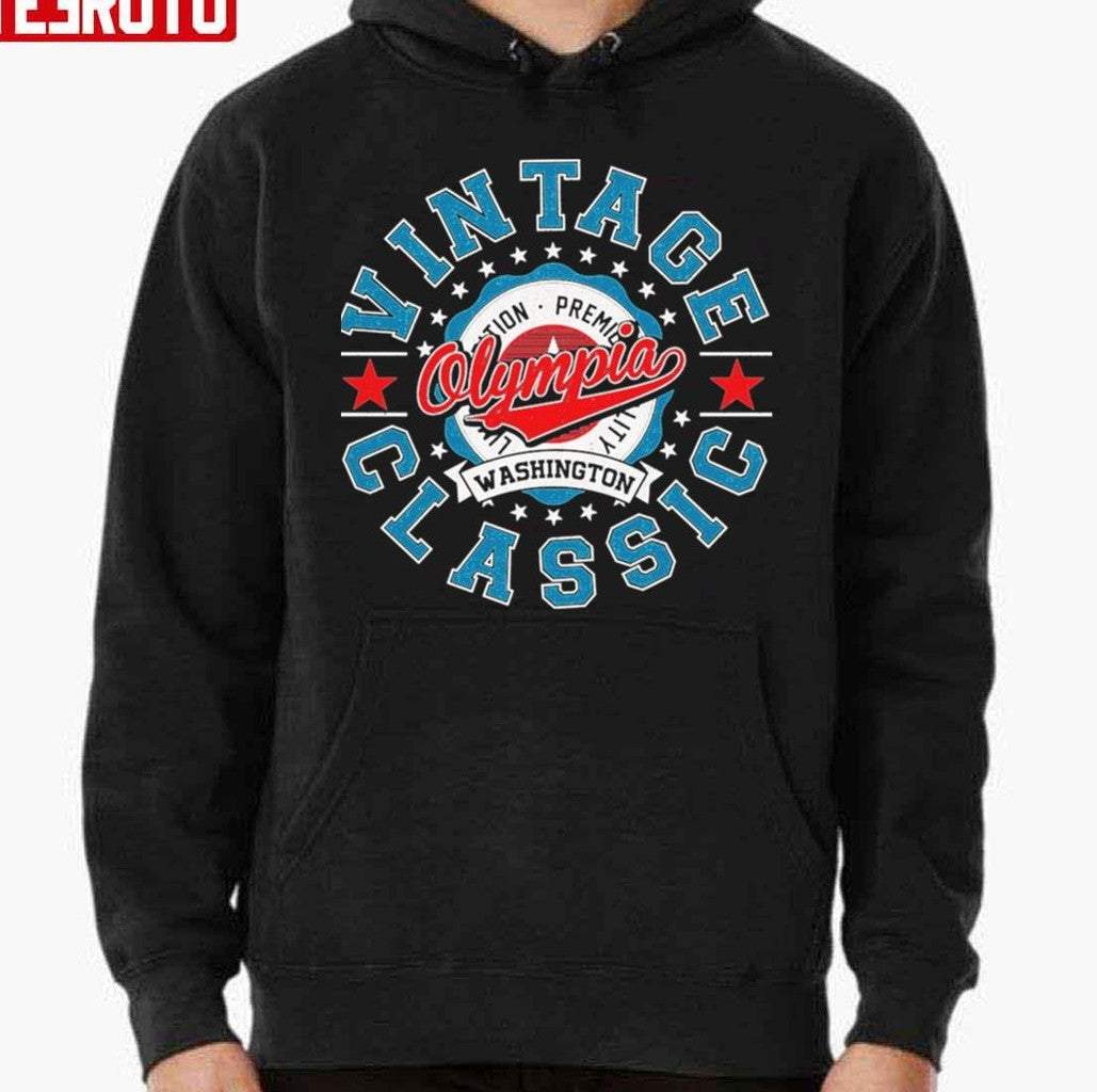 Olympia Washington Vintage Logo Beer Unisex Hoodie - T-Shirt, Sweatshirt, Hoodie