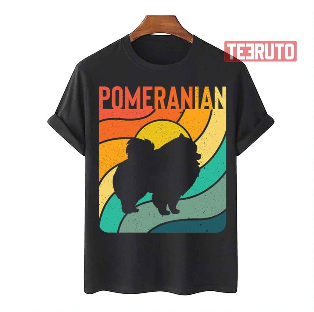 Pomeranian Dog Vintage Pet Lover Unisex T-Shirt - T-Shirt, Sweatshirt, Hoodie
