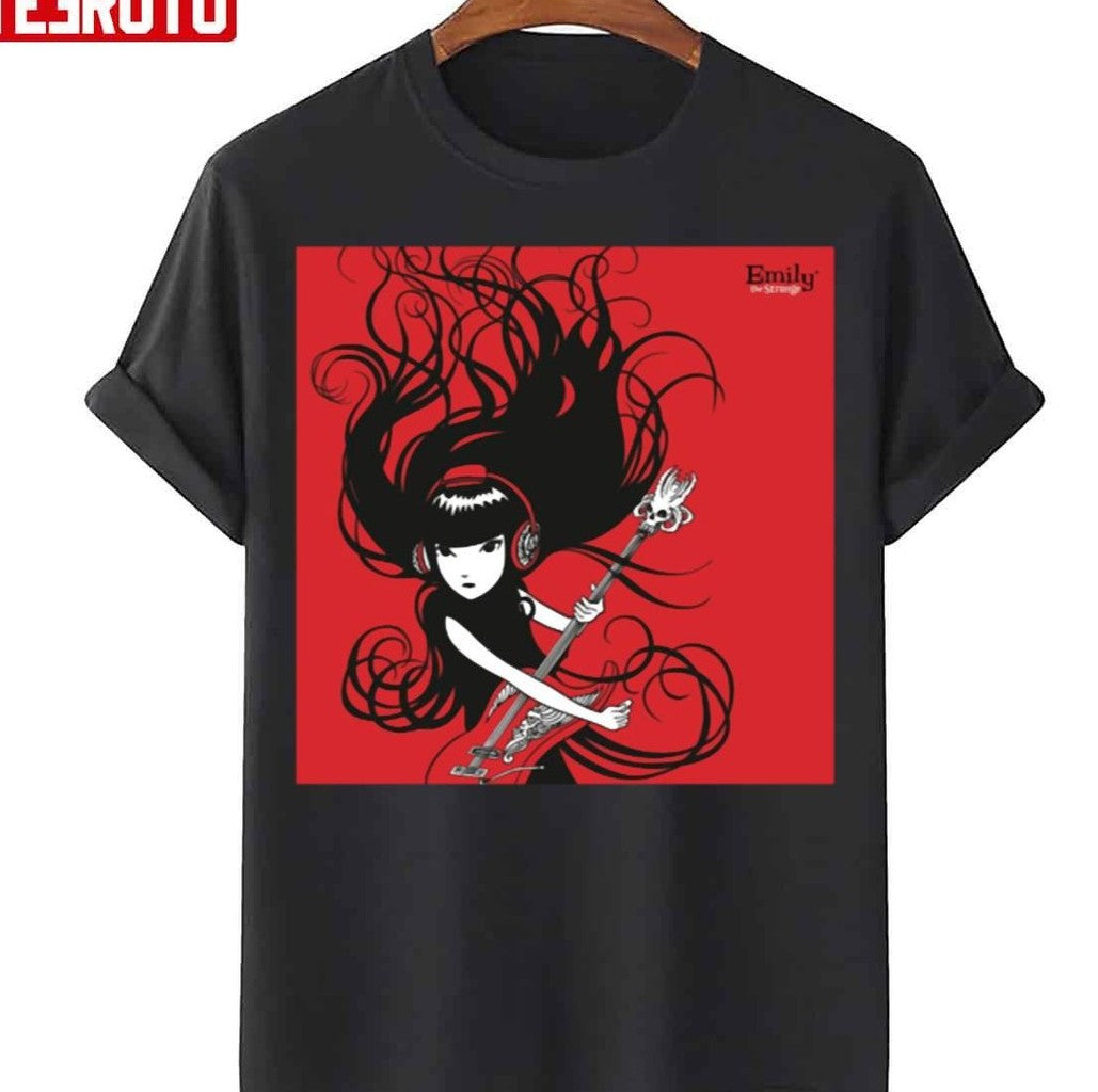 Playing Guitar Emily The Strange Unisex T-Shirt - T-Shirt, Sweatshirt, Hoodie