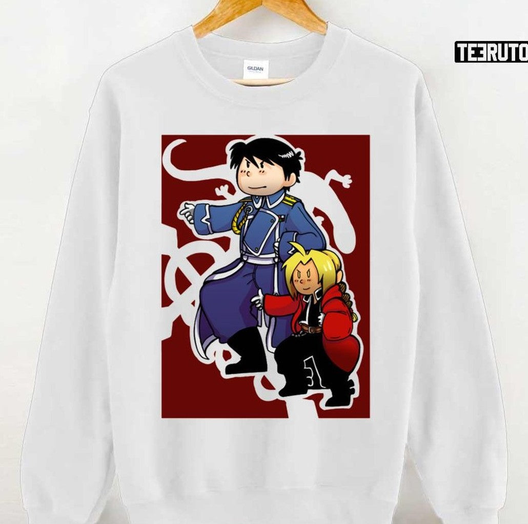 Show Him How It's Done Fullmetal Alchemist Eric And Mustang Unisex Sweatshirt - T-Shirt, Sweatshirt, Hoodie