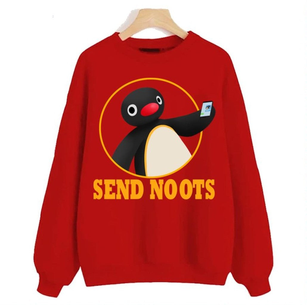 Send Noots Meme Pingu Cartoon Unisex Sweatshirt - T-Shirt, Sweatshirt, Hoodie